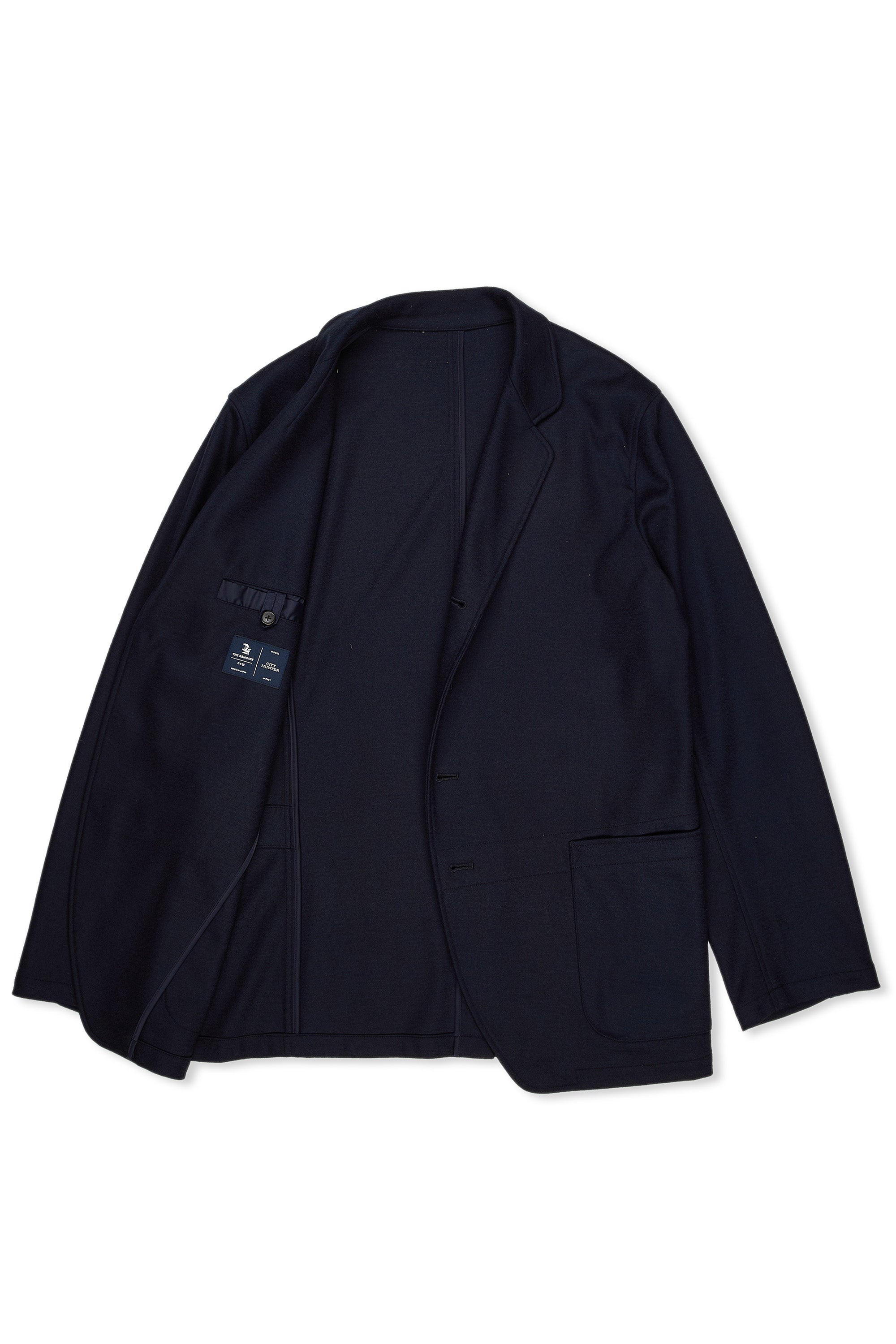 The Armoury Navy Wool City Hunter Jacket *sample*