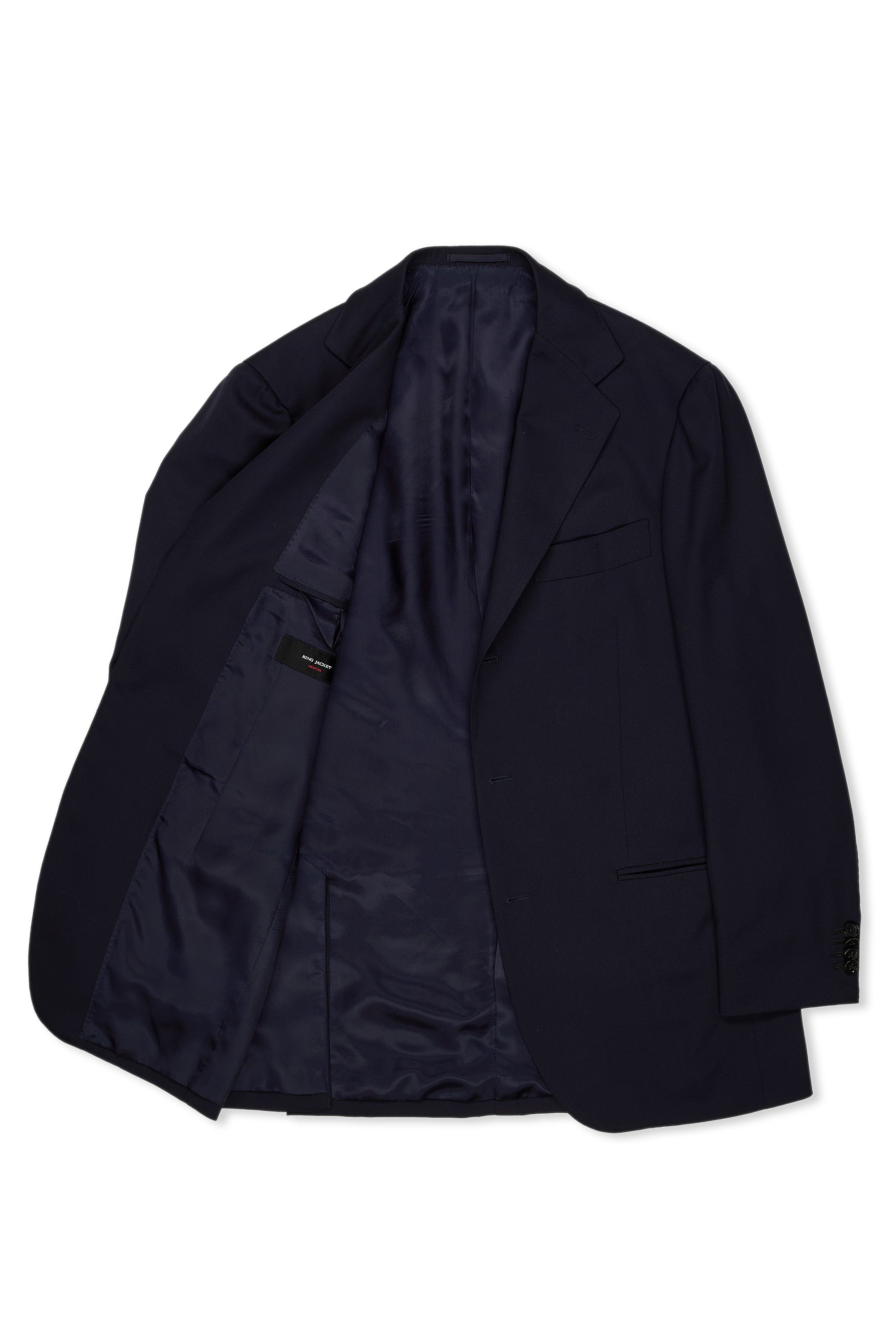 Ring Jacket Meister Navy Wool Suit