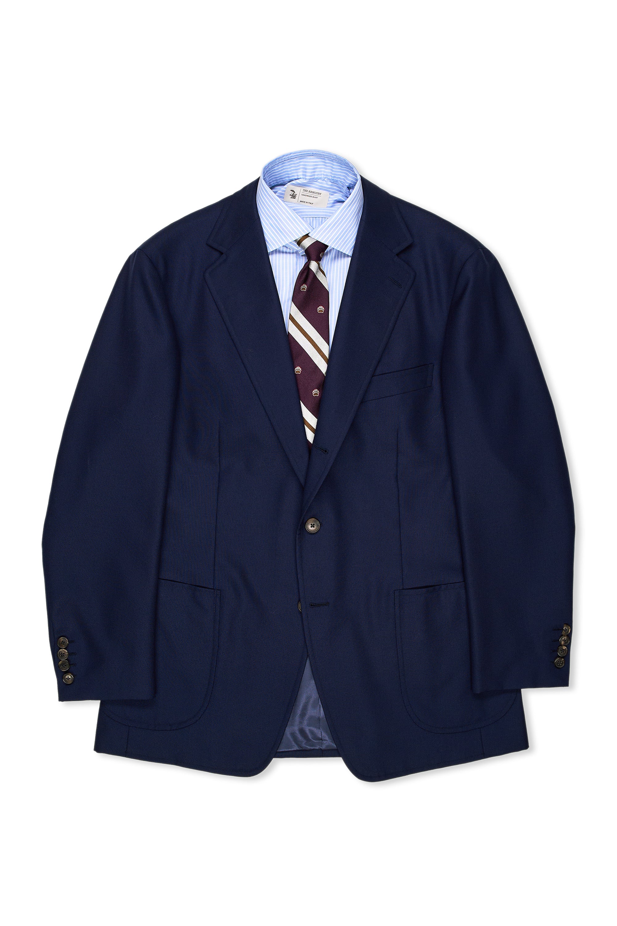 WW Chan Navy Wool Sport Coat