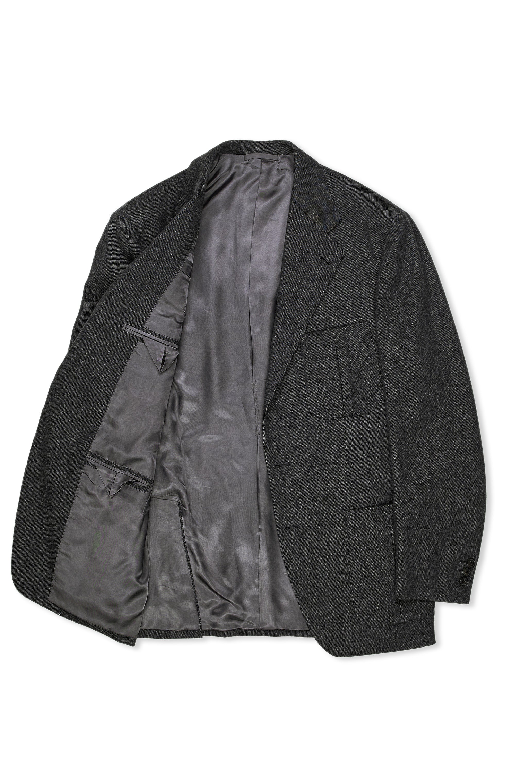 WW Chan Grey Super 150's Denim Wool Sport Coat Bespoke