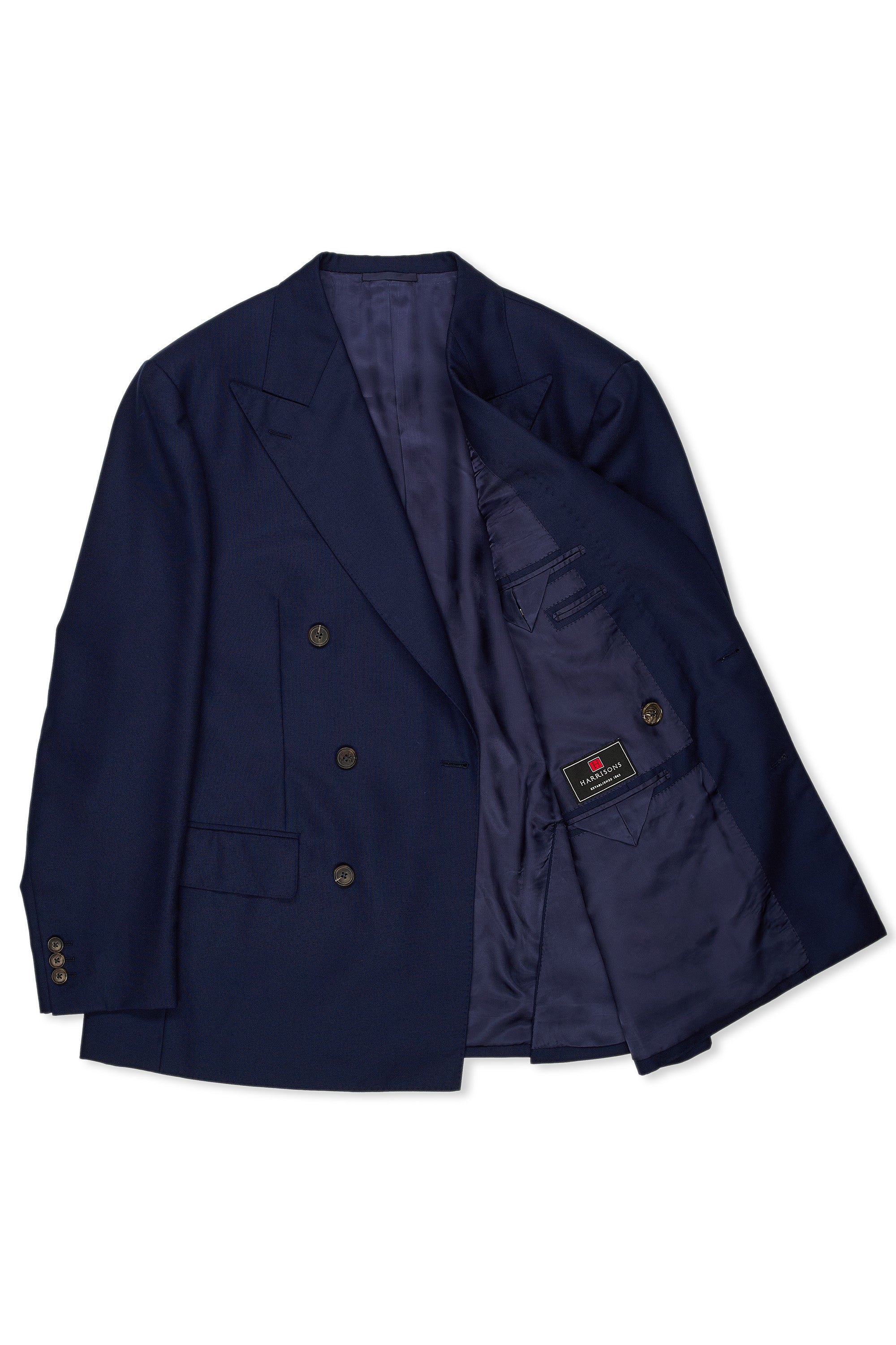 WW Chan Navy Wool DB Suit Bespoke