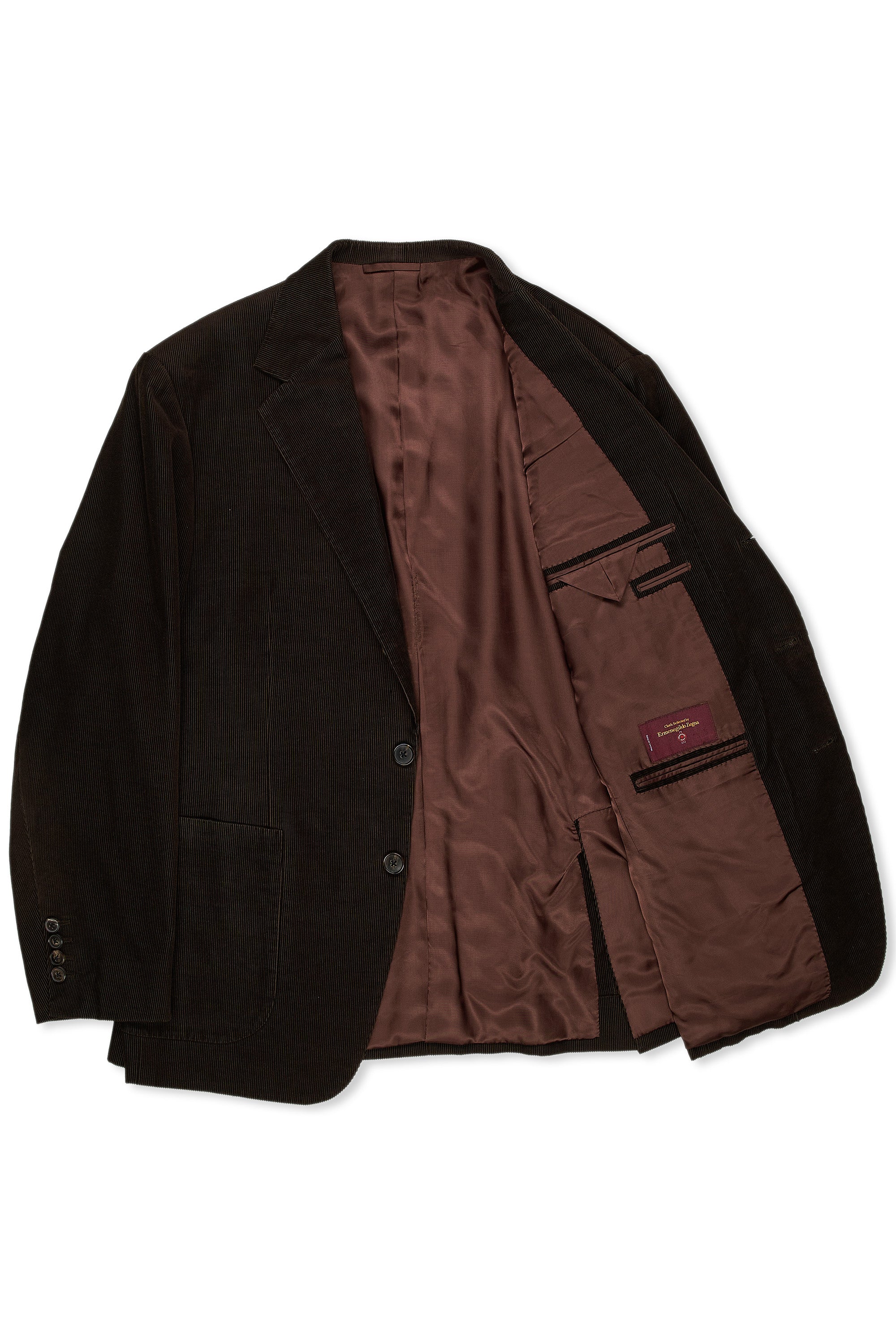 WW Chan Brown Corduroy Cotton Suit Bespoke