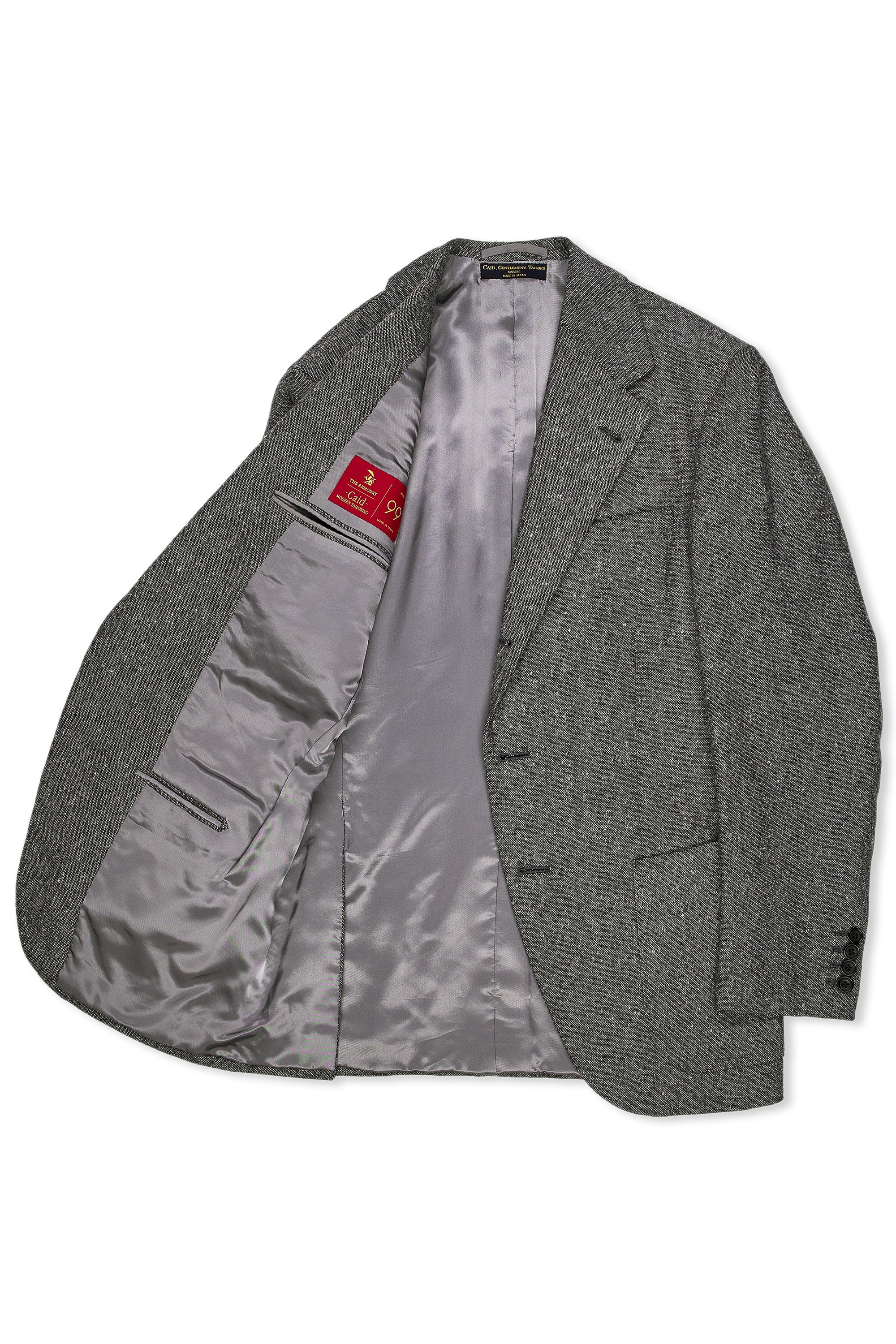 The Armoury by Tailor Caid Model 99 Grey Donegal Wool Suit