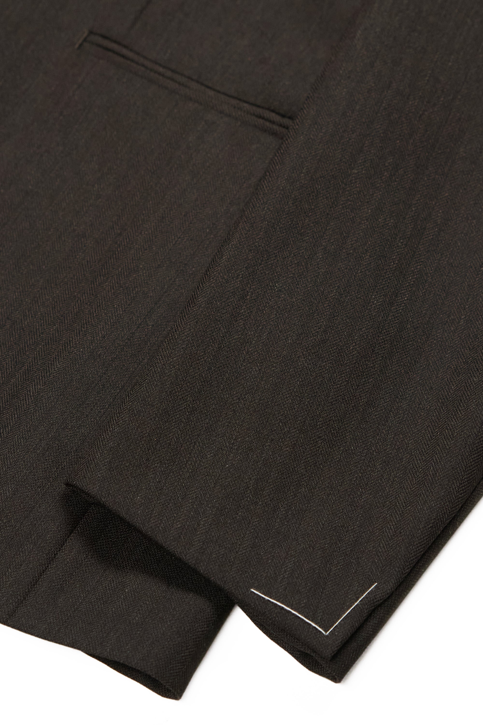Ring Jacket 269E Dark Brown Herringbone Wool Suit