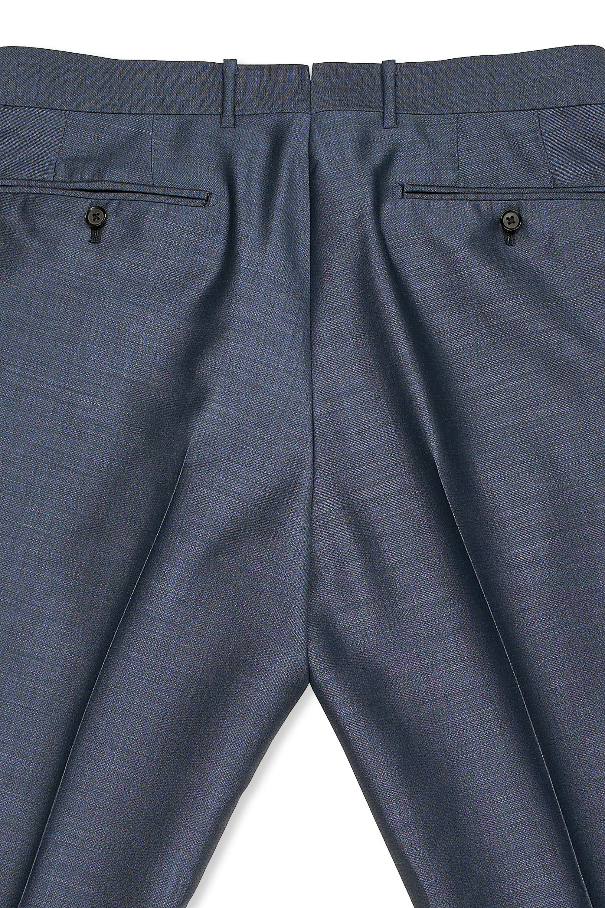Ring Jacket Meister 296EH Slate Blue Mohair/Wool DB Suit