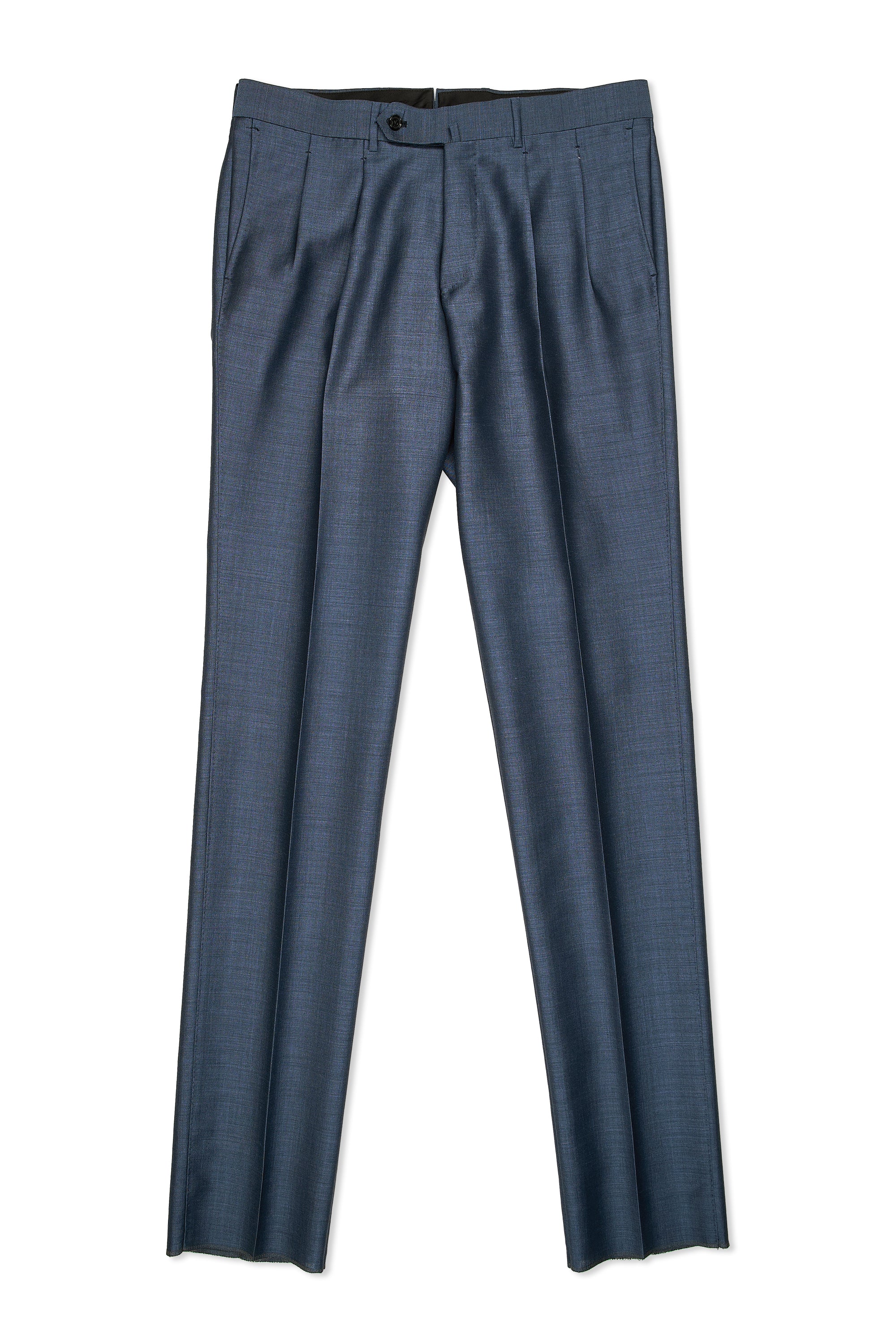 Ring Jacket Meister 296EH Slate Blue Mohair/Wool DB Suit