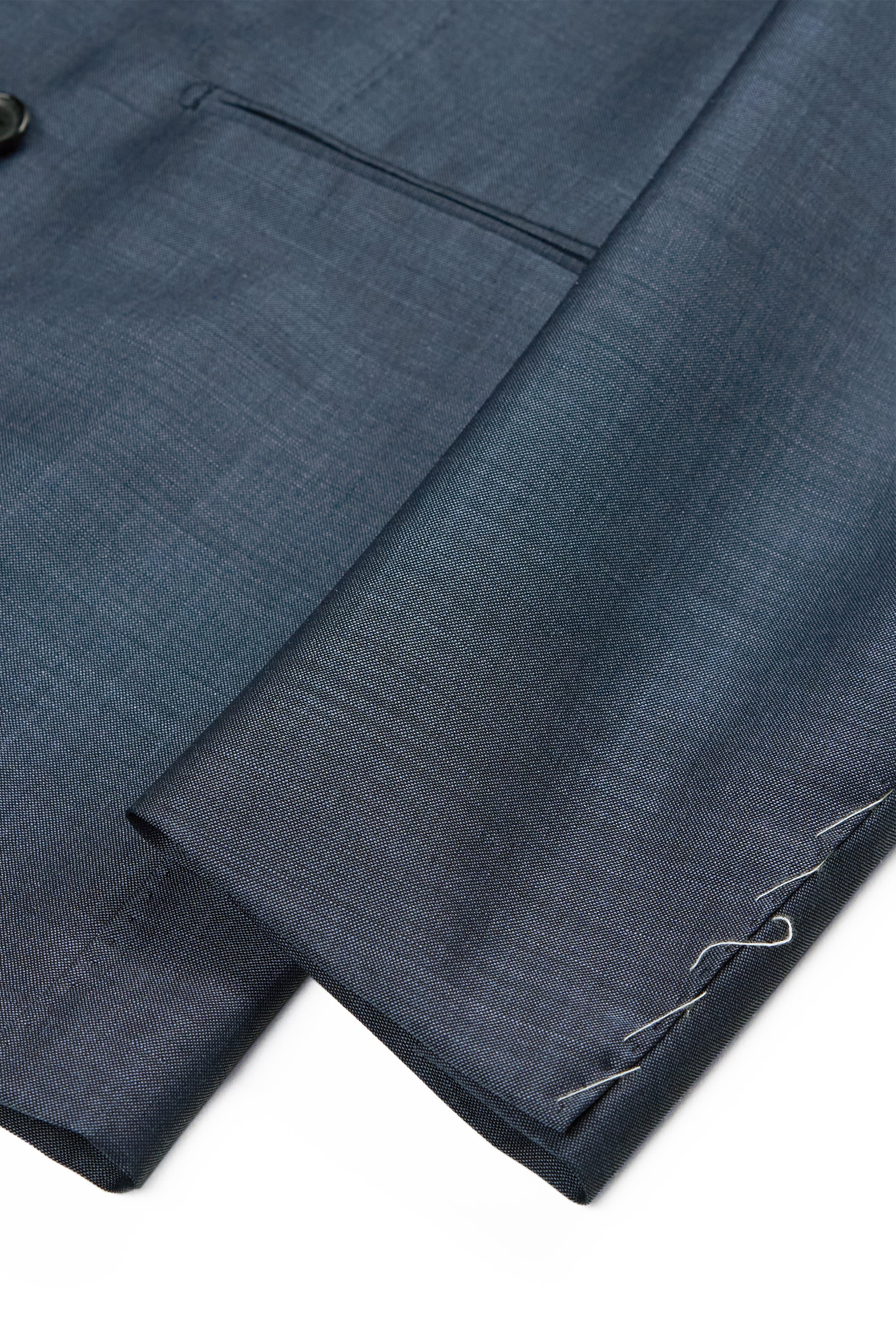 Ring Jacket Meister 296EH Slate Blue Mohair/Wool DB Suit