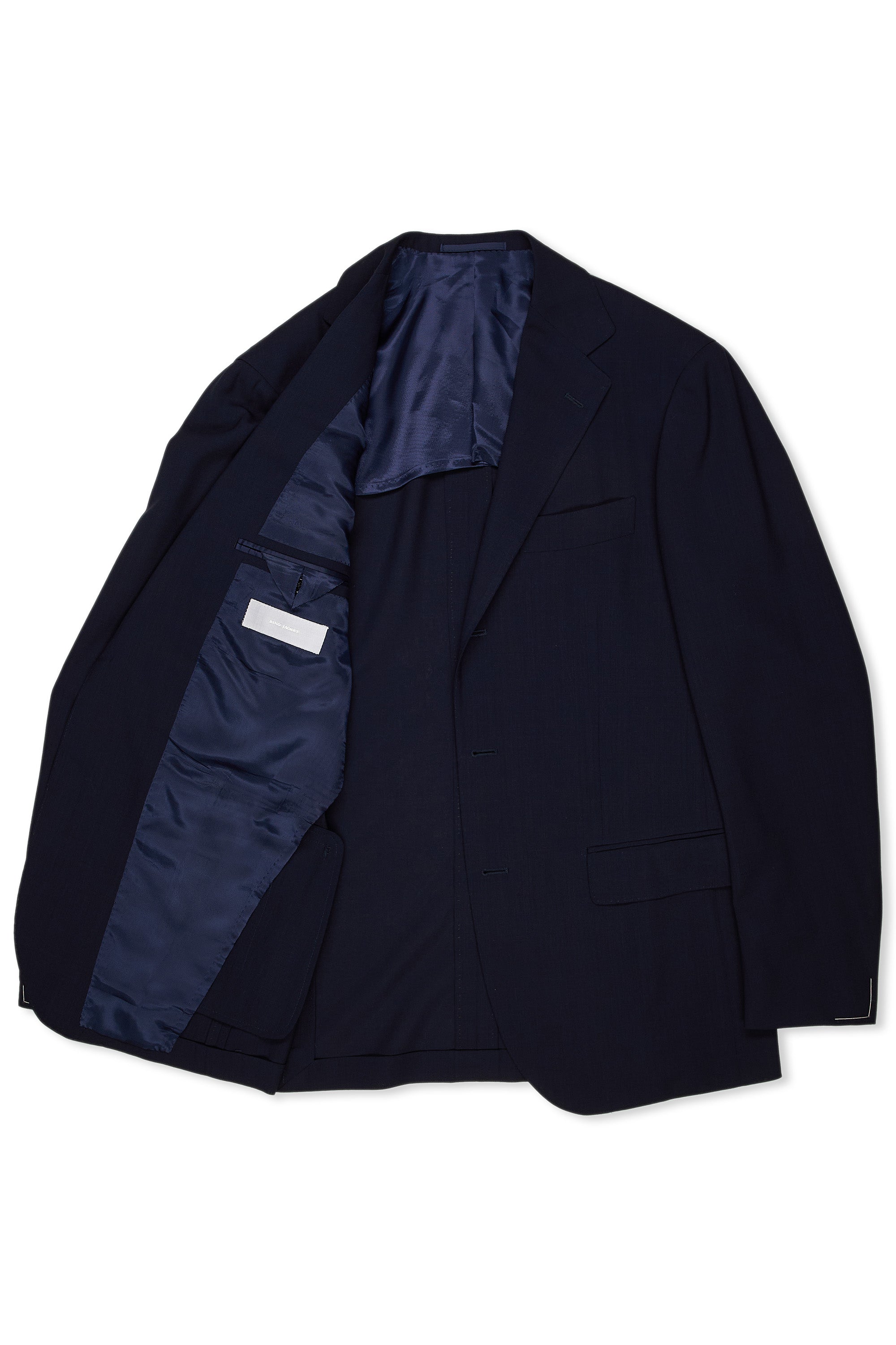 Ring Jacket Model 301A/S186 Navy 3-Ply Plain Weave Wool Suit