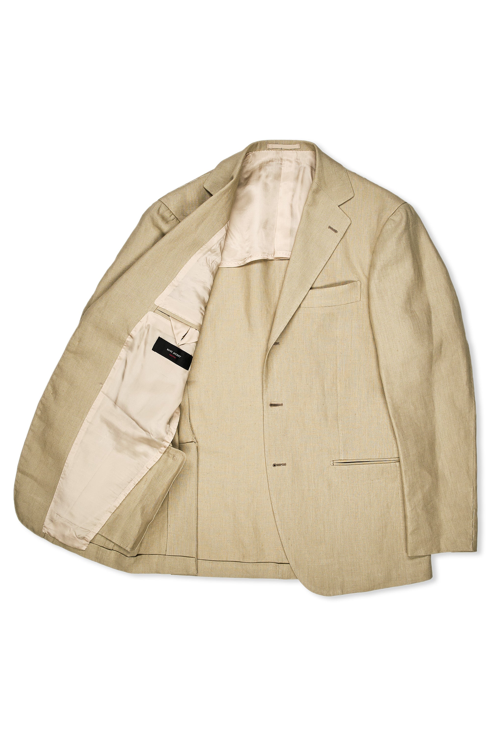 Ring Jacket Meister Model 253EH/S172IN Beige Linen Suit