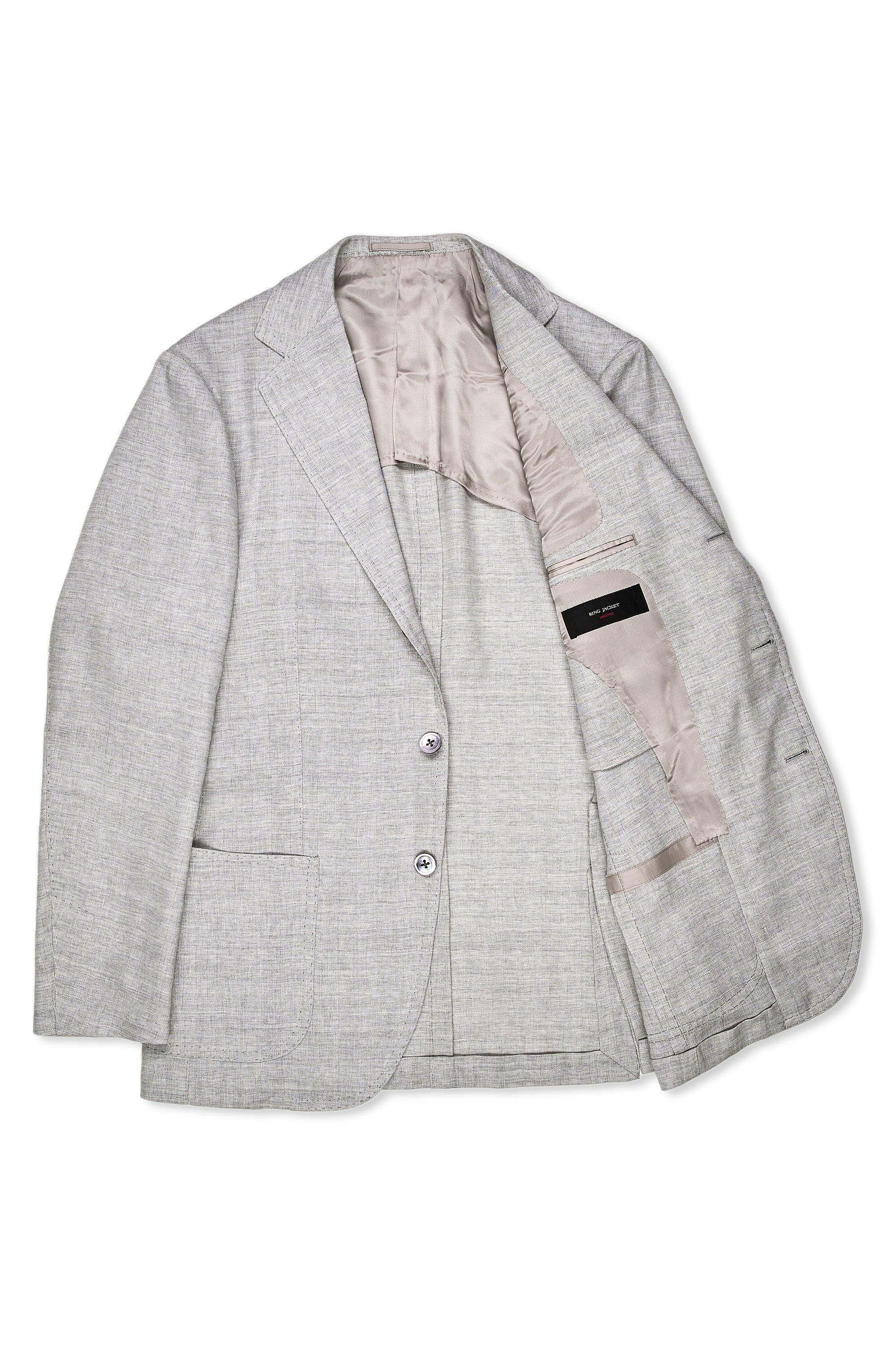 Ring Jacket Meister Model 308FH/S178H Grey Linen/Wool Suit