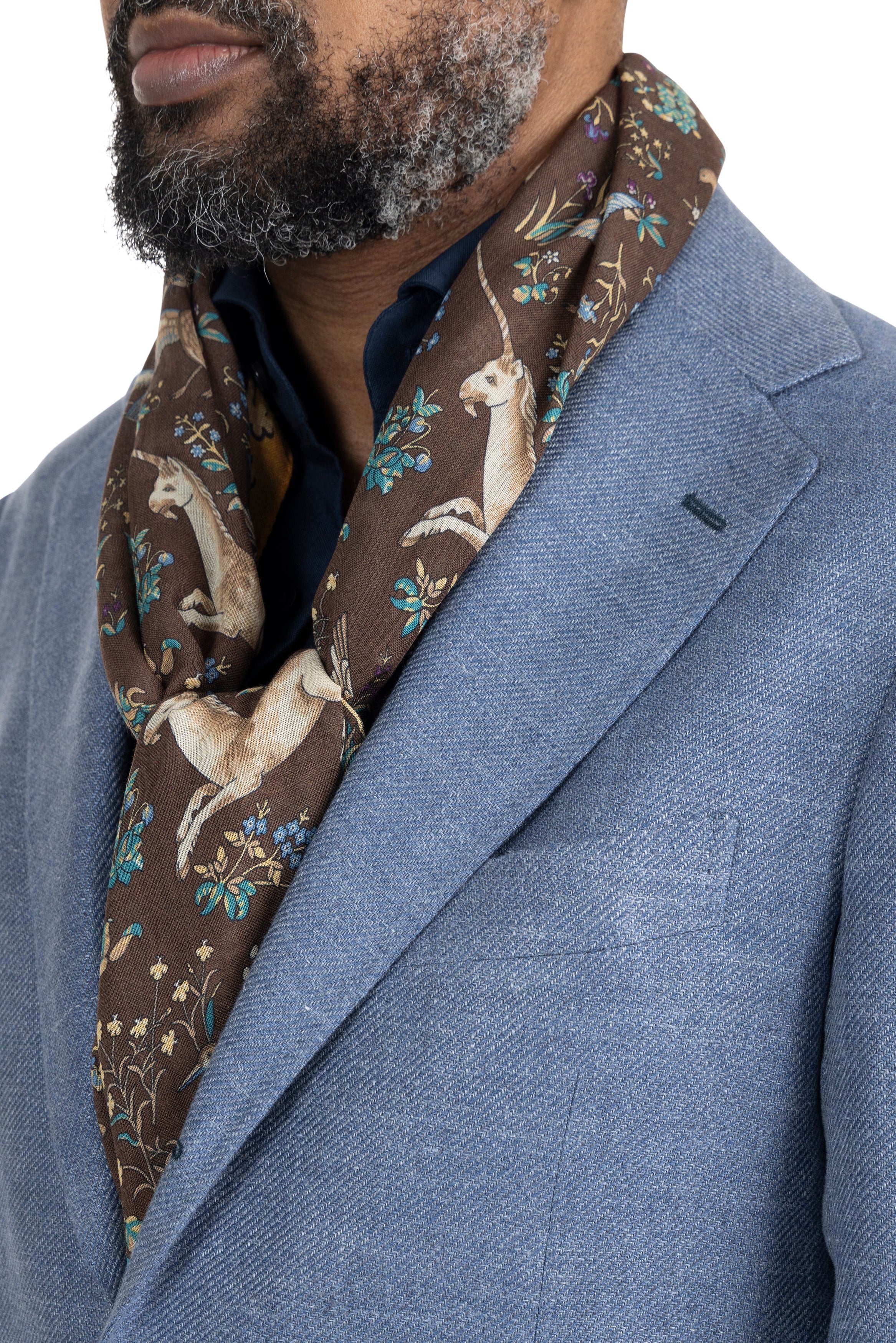 The Armoury Model 3 Light Blue Linen/Wool/Silk Sport Coat