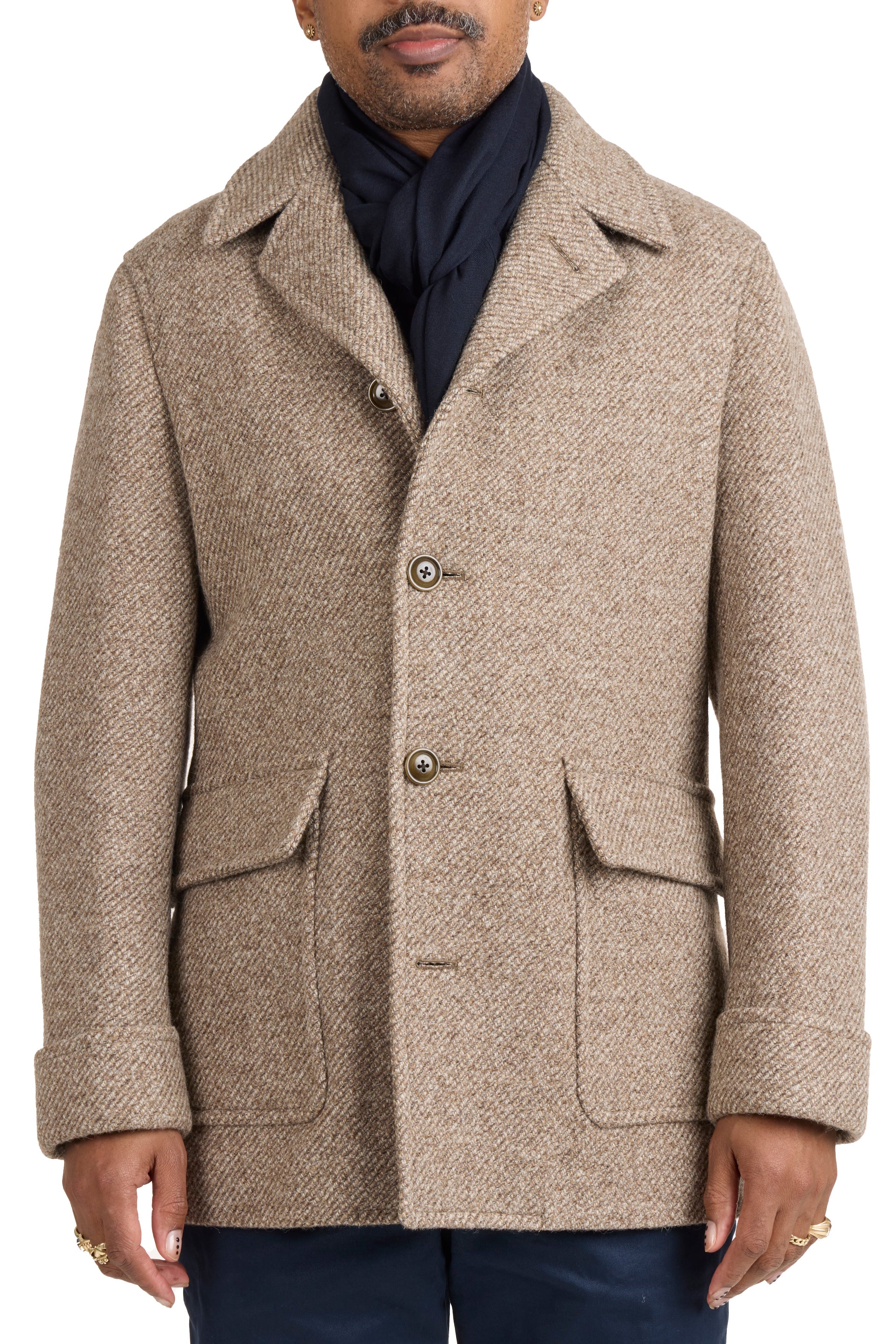 The Armoury Brown Rambler Solid Wool Tokyo Coat