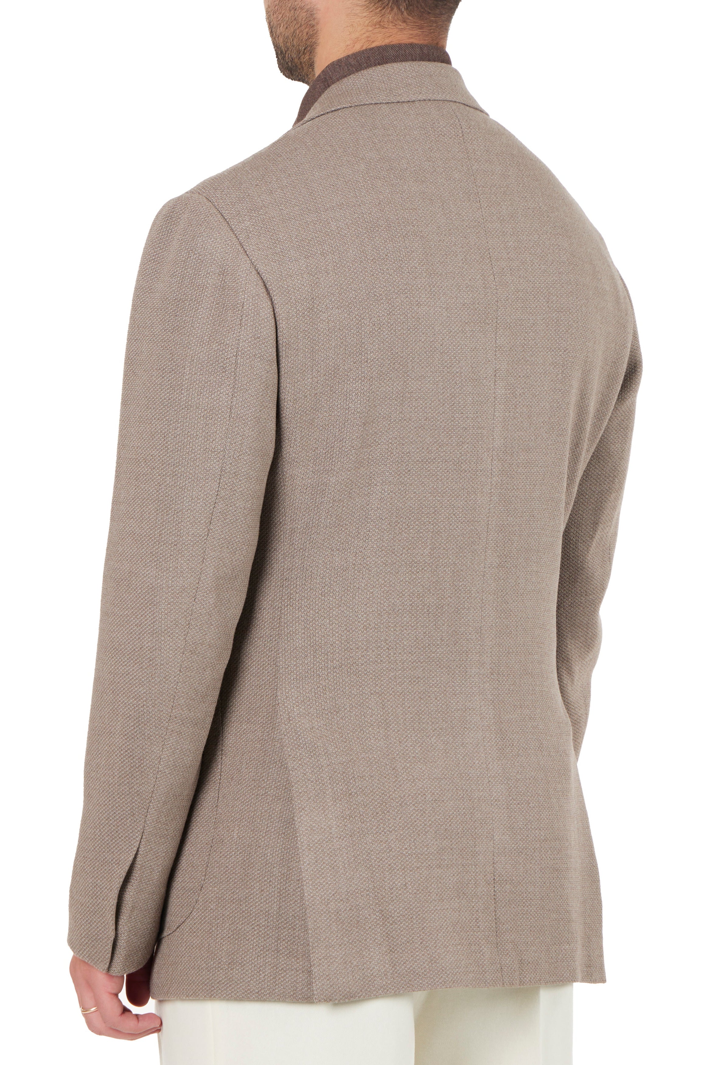 The Armoury Model 3 Taupe RE053F24F Zegna Wool Sport Coat