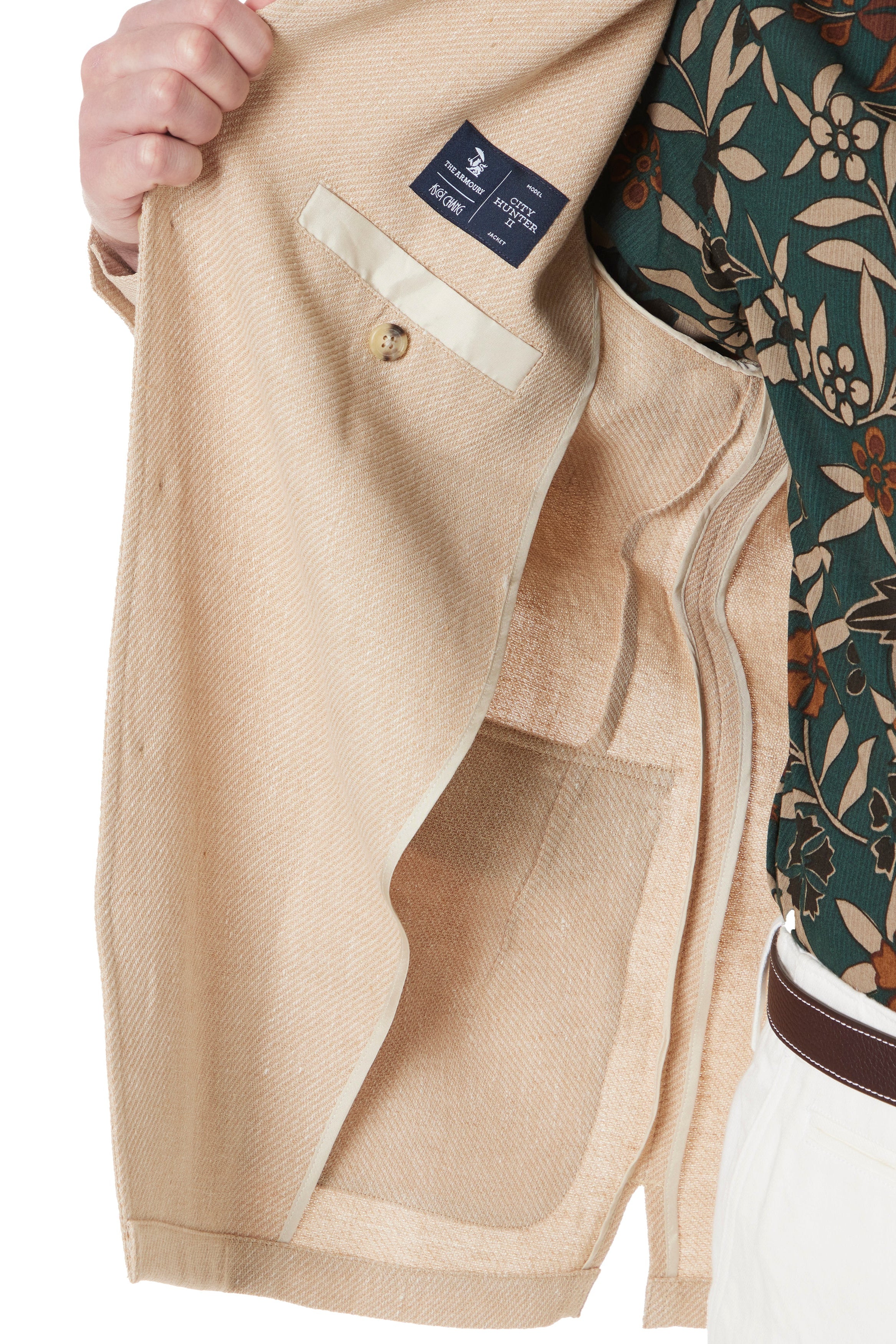 The Armoury Tan Linen Twill City Hunter 2 Jacket