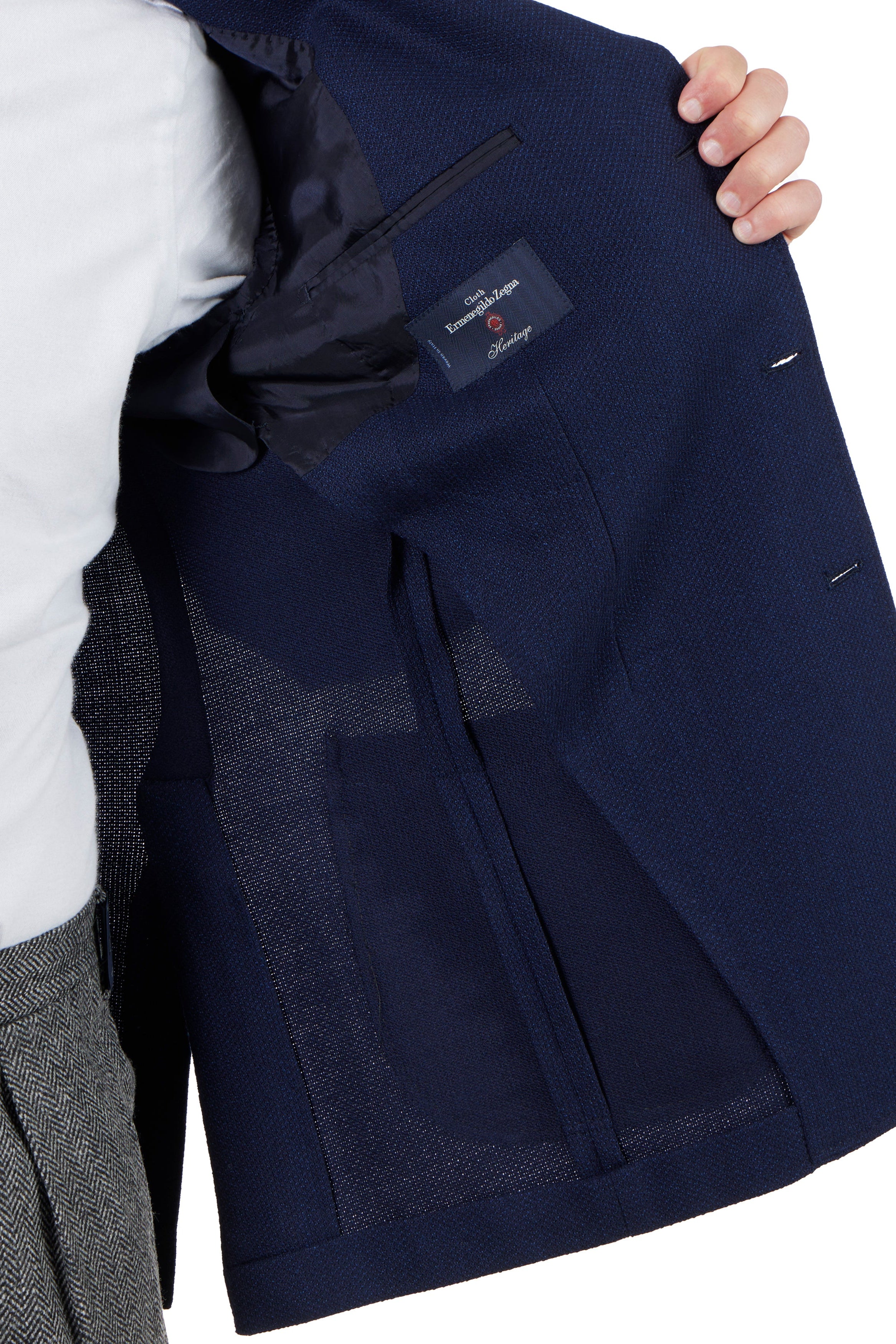 The Armoury Model 3 Heritage Blue RE053F24X Zegna Wool Sport Coat