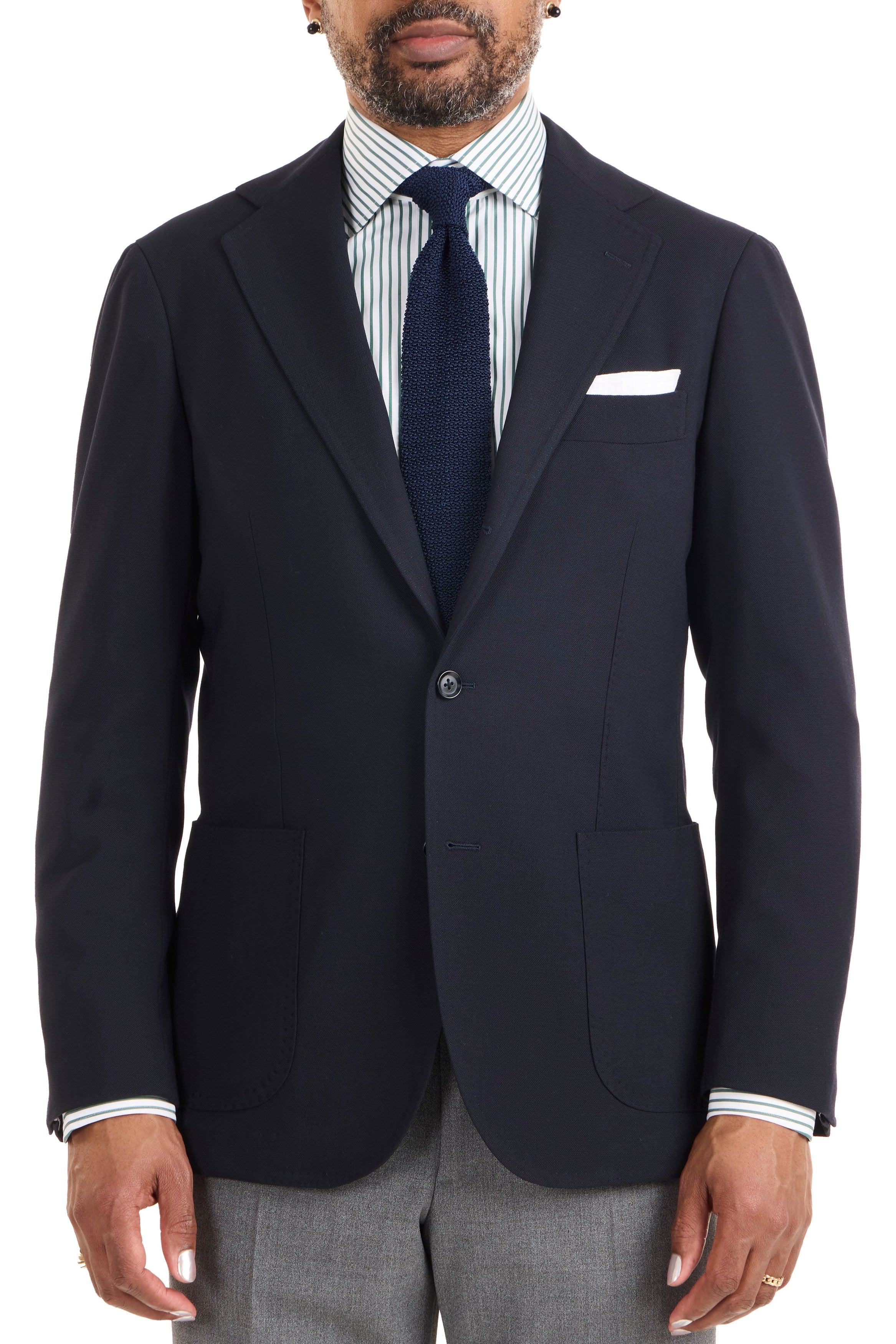 Ring Jacket Meister Model 254FH Navy Wool Sport Coat