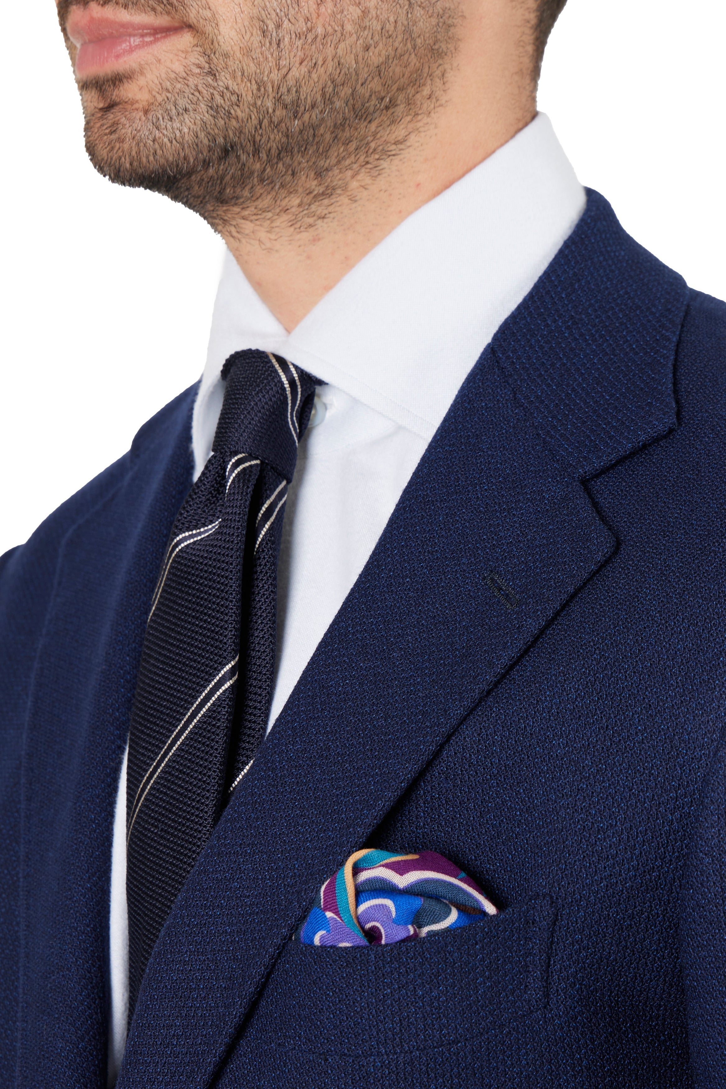 The Armoury Model 3 Heritage Blue RE053F24X Zegna Wool Sport Coat