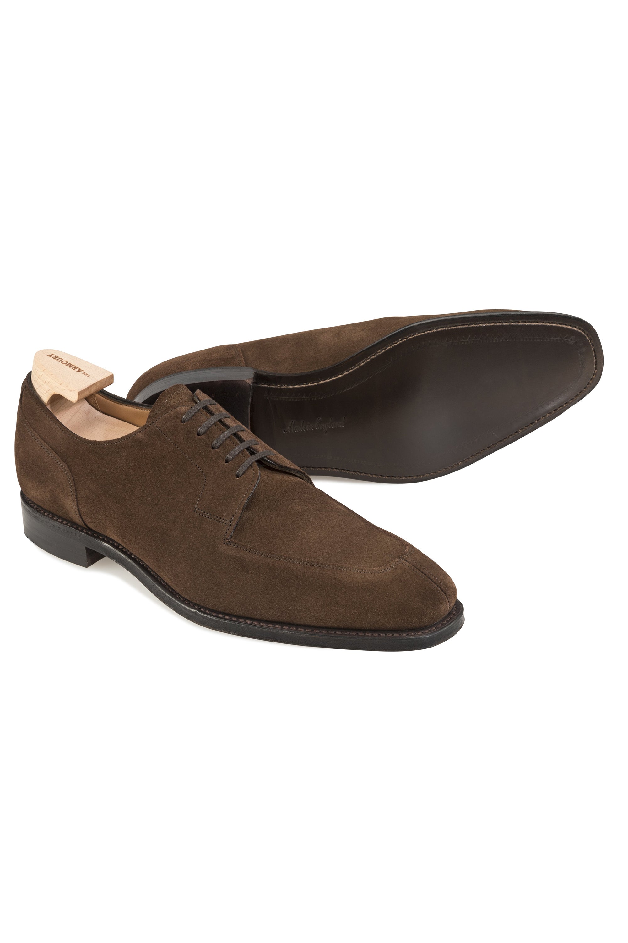 The Armoury Hajime 101576 Jubilee Brown Suede U-Tip Shoes *factory seconds*