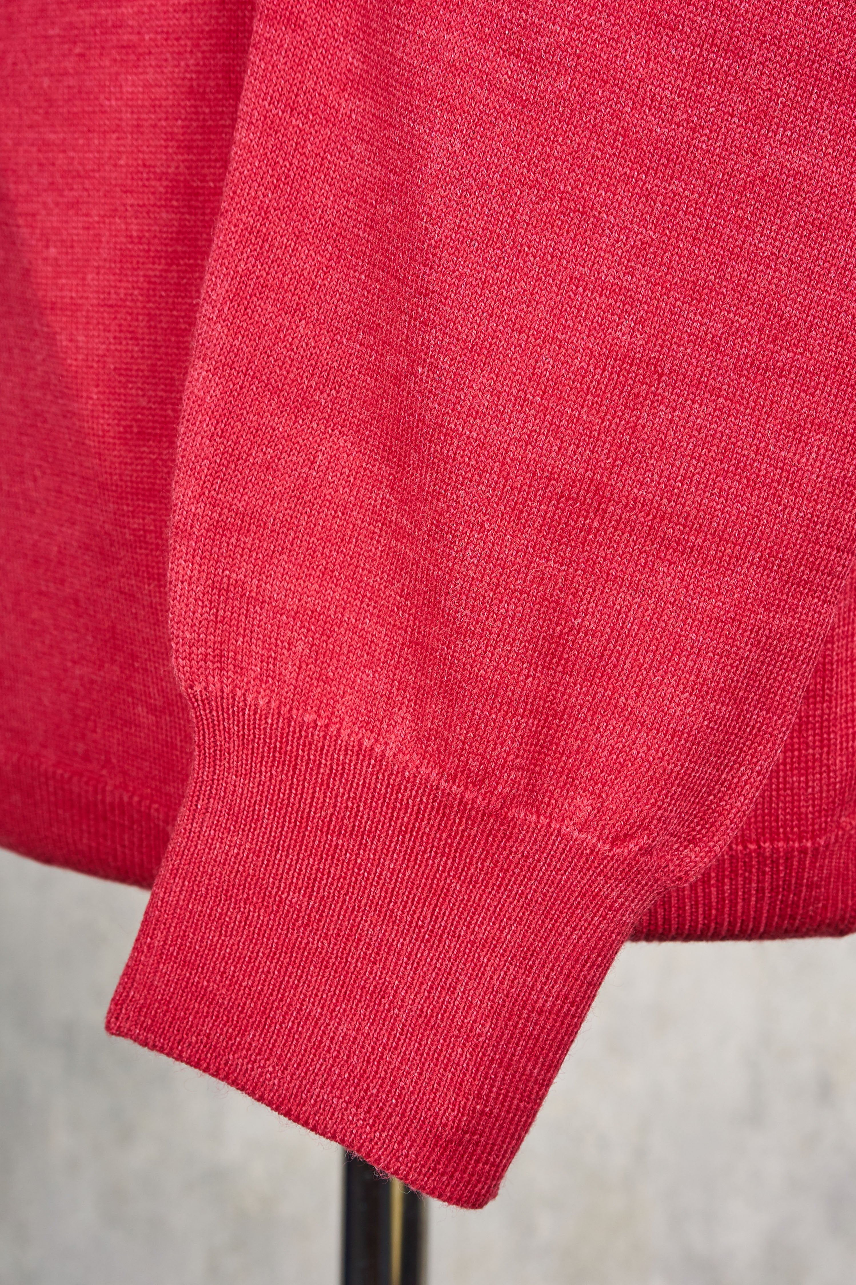Ascot Chang Pink Extra-Fine Merino Wool Round Neck Sweater